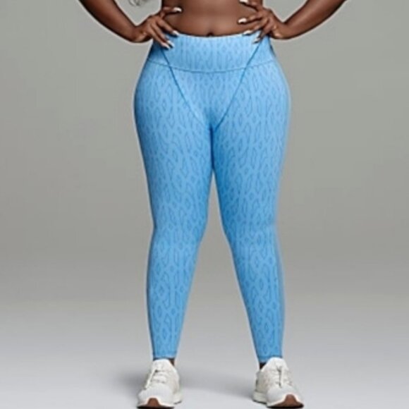 NEW 2X Adidas x IVY PARK Mesh Monogram Leggings High Waist Stretch - Size 2X - Picture 2 of 14